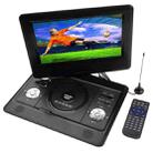 10 inch TFT LCD Screen Digital Multimedia Portable DVD with Card Reader & USB Port, Support TV (PAL / NTSC / SECAM) & Game Function, 180 Degree Rotation, Support SD / MS / MMC Card(Black) - 1