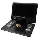 10 inch TFT LCD Screen Digital Multimedia Portable DVD with Card Reader & USB Port, Support TV (PAL / NTSC / SECAM) & Game Function, 180 Degree Rotation, Support SD / MS / MMC Card(Black) - 4