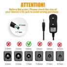 AC Adapter for Portable DVD Player, Output: DC 12V / 1.5A or 12V / 2A Random Delivery(Black) - 5