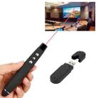 PP-1000 Multimedia Presentation Remote PowerPoint Clicker 2.4GHz RF Laser Pointer with USB Receiver(Black) - 1