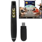 PP-810 2.4GHz Wireless Transmission Multimedia Presenter with Laser Pointer & USB Receiver for Projector / PC / Laptop, Control Distance: 30m(Black) - 1