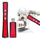 VIBOTON PP900 2.4GHz Multimedia Presentation Remote PowerPoint Clicker Handheld Controller Flip Pen with USB Receiver, Control Distance: 25m(Red) - 1