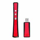 VIBOTON PP900 2.4GHz Multimedia Presentation Remote PowerPoint Clicker Handheld Controller Flip Pen with USB Receiver, Control Distance: 25m(Red) - 2