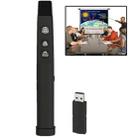 PP860 2.4GHz Wireless Transmission Multimedia Presenter with 650nm Red Light Laser Pointer & USB Receiver for Projector / PC / Laptop, Control Distance: 10m(Black) - 1