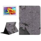 World Map Pattern Flip Leather Case with Holder for Galaxy Tab 4 10.1 / SM-T530, Random Delivery(Grey) - 1