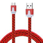 2m Woven Style Micro USB to USB Data / Charging Cable(Red) - 1