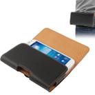 Hard Leather Case with Belt Clip for Galaxy S IV mini / i9190(Black) - 1