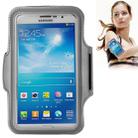 PU Sports Armband Case with Earphone Hole for Galaxy Mega 6.3 / i9200, Below 6.3 inch Phones(Grey) - 1