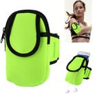 Thicken Nylon Fabric Double Layers Sports Armband Case for Galaxy S IV mini / i9190 / SIII mini / i8190 / i8260  (Green) - 1