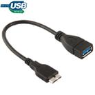 20cm Micro USB 3.0 to USB 3.0 OTG Cable, For Galaxy Note III / N9000(Black) - 1