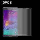 10 PCS for Galaxy Note 4 0.26mm 9H Surface Hardness Explosion-proof Non-full Screen Tempered Glass Film - 1