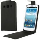 Vertical Flip Leather Case for Galaxy Trend 3 / G3502 (Black) - 1