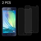 2 PCS for Galaxy A3 / A300 0.26mm 9H Surface Hardness 2.5D Explosion-proof Tempered Glass Screen Film - 1
