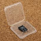 100 PCS Transparent Plastic Storage Card Box for Micro SD Card (TF Card) - 1