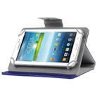 Universal Crazy Horse Texture Horizontal Flip Leather Case with Holder for 7 inch Tablet PC(Dark Blue) - 1