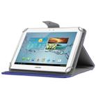 Universal Crazy Horse Texture Horizontal Flip Leather Case with Holder for 9 inch Tablet PC(Dark Blue) - 1