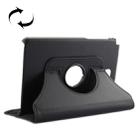 Litchi Texture 360 Degree Rotating Leather Case with Holder for Galaxy Tab A 8.0 / T350 / T355C(Black) - 1