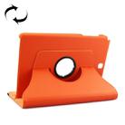 Litchi Texture 360 Degree Rotating Leather Protective Case with Holder for Galaxy Tab A 9.7 / P550 / T550(Orange) - 1