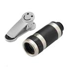 Universal 8x Zoom Telescope Telephoto Camera Lens with Smile Clip(Silver) - 3