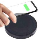 Universal QI Standard Round Wireless Charging Pad(Black) - 1