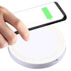 5W Universal QI Standard Round Wireless Charging Pad(White) - 1