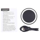 5W Universal QI Standard Round Wireless Charging Pad (Black + White) - 5