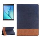 Cross Texture Leather Case with Holder & Card slots & Wallet for Galaxy Tab A 9.7 4G LTE / T555(Dark Blue) - 1