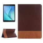 Cross Texture Leather Case with Holder & Card slots & Wallet for Galaxy Tab A 9.7 4G LTE / T555(Brown) - 1