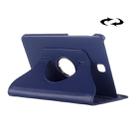 Litchi Texture 360 Degree Rotation Leather Case with multi-functional Holder for Galaxy Tab S2 8.0(Dark Blue) - 1