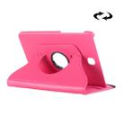 Litchi Texture 360 Degree Rotation Leather Case with multi-functional Holder for Galaxy Tab S2 8.0(Magenta) - 1