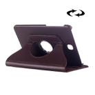 Litchi Texture 360 Degree Rotation Leather Case with multi-functional Holder for Galaxy Tab S2 8.0(Brown) - 1