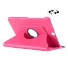 Litchi Texture 360 Degree Rotation Leather Case with multi-functional Holder for Galaxy Tab S2 9.7(Magenta) - 1