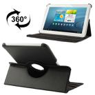 360 Degree Rotatable Litchi Texture Leather Case with Holder for Galaxy Tab 2 (10.1) / P5100(Black) - 1