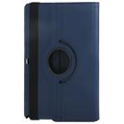 360 Degree Rotatable Litchi Texture Leather Case with 2-angle Viewing Holder for Galaxy Note 10.1 (2014 Edition) / P600, Dark Blue(Dark Blue) - 6