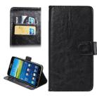 5.5-6.3 Inch Universal Crazy Horse Texture 360 Degree Rotating Carry Case with Holder & Card Slot for Galaxy Mega 6.3 / i9200(Black) - 1