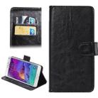 5.3-5.5 Inch Universal Crazy Horse Texture 360 Degree Rotating Carry Case with Holder & Card Slots for Galaxy Note I / II / III / IV(Black) - 1