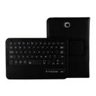 For Galaxy Tab A 8.0 / T350 2 in 1 Detachable Bluetooth Keyboard Litchi Texture Leather Tablet Case with Holder(Black) - 1