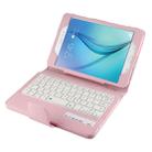 For Galaxy Tab A 8.0 / T350 2 in 1 Detachable Bluetooth Keyboard Litchi Texture Leather Tablet Case with Holder(Pink) - 5