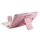 For Galaxy Tab A 8.0 / T350 2 in 1 Detachable Bluetooth Keyboard Litchi Texture Leather Tablet Case with Holder(Pink) - 6