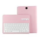For Galaxy Tab A 9.7 / T550 & S2 9.7 / T810 2 in 1 Detachable Bluetooth Keyboard Litchi Texture Leather Tablet Case with Holder(Pink) - 1