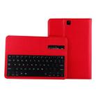 For Galaxy Tab A 9.7 / T550 & S2 9.7 / T810 2 in 1 Detachable Bluetooth Keyboard Litchi Texture Leather Tablet Case with Holder(Red) - 1
