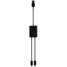 20cm 2 in 1 Combo USB to Micro USB Dual Plug Data Charger Cable(Black) - 1