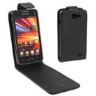 Vertical Flip Leather Case for Samusng i9050, Black(Black) - 1
