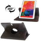 360 Degree Rotatable Litchi Texture Leather Case with 2-angle Viewing Holder for Galaxy Tab Pro 10.1 / T520(Coffee) - 1