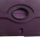 360 Degree Rotatable Litchi Texture Leather Case with 2-angle Viewing Holder for Galaxy Tab Pro 10.1 / T520 (Dark Purple) - 7