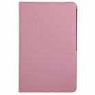 360 Degree Rotatable Litchi Texture Leather Case with 2-angle Viewing Holder for Galaxy Tab Pro 10.1 / T520(Pink) - 5