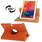 360 Degree Rotatable Litchi Texture Leather Case with 2-angle Viewing Holder for Galaxy Tab Pro 10.1 / T520(Orange) - 1