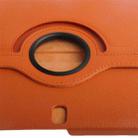 360 Degree Rotatable Litchi Texture Leather Case with 2-angle Viewing Holder for Galaxy Tab Pro 10.1 / T520(Orange) - 7