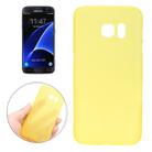 For Galaxy S7 / G930 0.3mm Ultrathin Translucent Color PP Protective Cover Case (Yellow) - 1