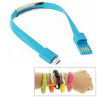 Wearable Bracelet Sync Data Charging Cable, Length: 24cm(Blue) - 1